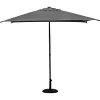 Hespéride Gerader quadratischer sonnenschirm "soya" schiefer d2,5x2,5m aus stahl -