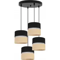 Light11 HOME Hängelampe, Deckenleuchter, Lampenschirm 20cm, schwarz