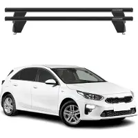 Menabo Dachträger Grundtäger für Kia Ceed 2018-2025 75kg Aluminium Schwarz 2 tlg