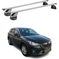 Menabo Dachträger Grundtäger für Mazda CX-5 2012-2016 75kg Stahl Silber 2 tlg