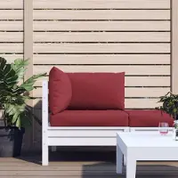 vidaXL "2026 Promotion" Palettenkissen 3-tlg. Weinrot Oxford-Gewebe - Gartenmöbelauflagen CC9086