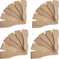 Syntrox Germany Universal Racletteschaber Holzspatel Set 24 Stück