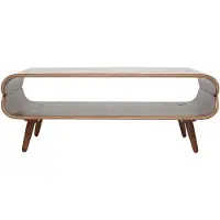 Miliboo - Design-Couchtisch Nussbaum TAKLA