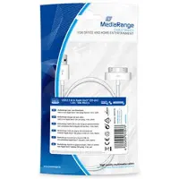 MediaRange MRCS181, Weiß, USB A, Apple 30-pin, 1 m, Männlich, Männlich