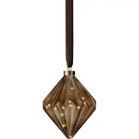 Lumineo Diamant micro LED innen Ø. 16-H20 cm braun/warmweiß (bruin)