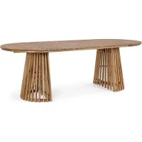Natur24 Tisch Rodana 220 x 100 x 74 cm Akazie Natur