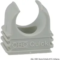 OBO Quick-Schelle M20, lichtgrau, 100 Stück, 2149010-100