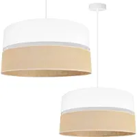 Light11 HOME Hängelampe, Deckenleuchter, Lampenschirm 45 cm, weiß