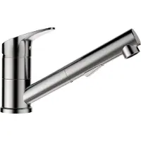 Schock Küchenarmatur mit Handbrause Evinas edelstahlfinish 577120