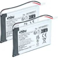 VHBW 2x Akku Ersatz für Elca 0401BA000311 für Fernbedienung Remote Control (1250 mAh, 3,7 V, Li-Polymer)