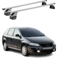 Omac Menabo Dachträger Grundtäger für Fiat Croma 2005-2010 75kg Stahl Silber 2 tlg