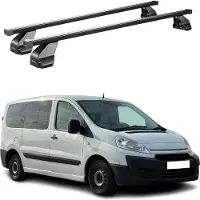 Menabo Dachträger Grundtäger für Citroen Jumpy 2007-2016 75kg Stahl Schwarz 2x