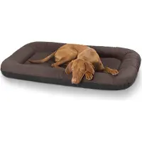 Knuffelwuff Cuddlewuff Kunstleder Hundebett Jerry XL 92 x 75 braun