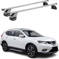 Omac Menabo Dachträger für Nissan X-Trail T32 2014-2017 Pre-FL 75kg Stahl Silber 2x