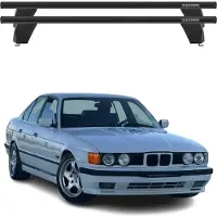 Omac Menabo Dachträger Grundtäger für BMW 5er E39 Limo 1995-2003 75kg Alu Schwarz 2x