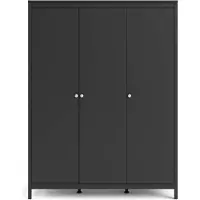 Tvilum Madrid Kleiderschrank Schwarz Matt