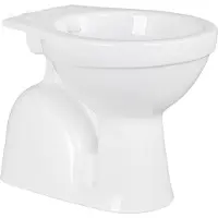 BELVIT Dusch WC mit Bidet Funktion – Standtoilette mit Taharet, senkrechtem Bodenabgang, Hygienedusche, Sanitärkeramik ohne WC-Sitz