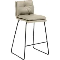 Mayer Barstuhl Sitzmöbel 1231 48,5 x 51,5 x 90 cm Edelstahl/taupe 1231_K4_30484