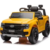Sun baby Ford Elektroauto für Kinder Kinderauto Elektrofahrzeuge 2x30W MP3 gelb