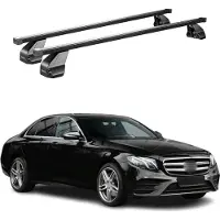 Menabo Dachträger für Mercedes E Klasse W213 Limo 2016-2023 75kg Stahl Schwarz