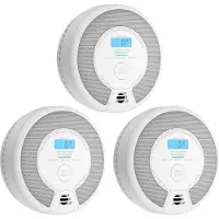 X-Sense SC07 Kombimelder 3er-Pack – 3 Kombimelder – Rauch und Kohlenmonoxid – 10 Jahre Batterie und 360° Sensor – Rauchmelder und Kohlenmonoxidmelder
