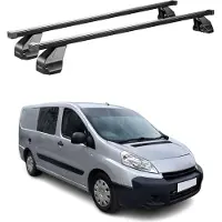 Menabo Dachträger Grundtäger für Peugeot Expert 2007-2016 75kg Stahl Schwarz 2x