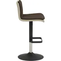 Mayer Barstuhl Sitzmöbel 1211 44 x 47 x 80 cm Stahl schwarz/taupe + schokobraun