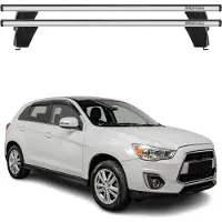 Menabo Dachträger Querträger Für Mitsubishi ASX 2010-2019 ABE Aluminium Grau