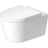 Duravit ME by Starck Wand-WC, rimless, Tiefspüler, HygieneGlaze, Durafix, 370x360x540mm, Weiß, 2584092000