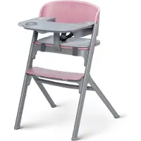 Kinderkraft LIVY 3-in-1 - Kinderhochstuhl - verstellbarer Sitz & Fußstütze - für Kinder & Erwachsene bis 110 kg - modernes Design - ergonomisch - Rosa