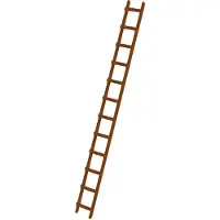 MUNK Günzburger Steigtechnik MUNK Dachdecker Auflegeleiter aus Holz 12 Sprossen