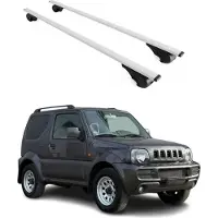 Omac Dachträger Grundtäger für Suzuki Jimny mk3 1998-2018 75kg Metall Silber 2 tlg