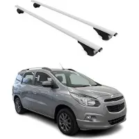 Omtec Dachträger Grundtäger für Chevrolet Spin 2012-2016 75kg Metall Silber 2 tlg