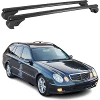Omac Dachträger für Mercedes E Klasse S211 T-Modell 2003-2009 75kg Alu Schwarz 2x