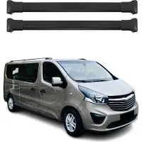 Omac Dachträger Gepäckträger für Opel Vivaro 2014-2025 Relingträger Alu Schwarz 4x