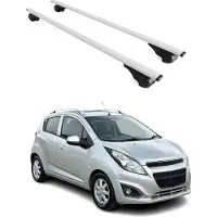 Omtec Dachträger Grundtäger für Chevrolet Spark M300 2010-2015 75kg Metall Silber 2x