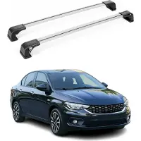 Omac Dachträger Grundtäger für Fiat Tipo Limo 2015-2025 75kg Aluminium Silber 2 tlg