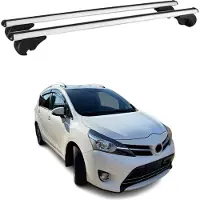 Omtec Dachträger Grundtäger für Toyota Verso 2009-2018 75kg Aluminium Silber 2 tlg