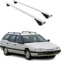 Omac Dachträger Grundtäger für Citroen XM Kombi 1991-2000 75kg Metall Silber 2 tlg