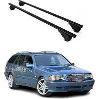 Omac Dachträger für Mercedes C Klasse S202 S203 S204 T-Model 1996-2014 75kg Schwarz