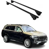 Omac Dachträger Grundtäger für Mercedes GLS X167 2020-2025 75kg Metall Schwarz 2 tlg