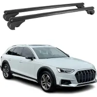 Omtec Dachträger Grundtäger für Audi A4 B9 Allroad 2016-2025 75kg Alu Schwarz 2 tlg