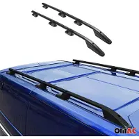 Omac Alu Dachreling Querträger für Ford Transit 2014-2025 L2 Mittel Radstand Schwarz