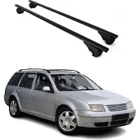 Omac Dachträger Grundtäger für VW Bora Variant 1999-2005 75kg Metall Schwarz 2 tlg