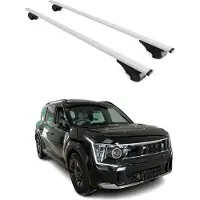 Omac Dachträger Grundtäger für Kia EV9 GT-LINE 2023-2025 75kg Metall Silber 2 tlg