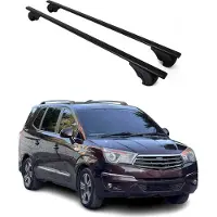 Omac Dachträger Grundtäger für SsangYong Rodius 2004-2019 75kg Metall Schwarz 2 tlg