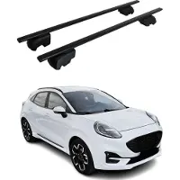 Omtec Dachträger Grundtäger für Ford Puma 2019-2025 75kg Metall Schwarz 2 tlg
