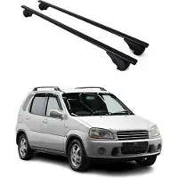 Omac Dachträger Grundtäger für Suzuki Ignis mk1 2000-2008 75kg Metall Schwarz 2 tlg