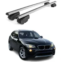 Omac Dachträger Gepäckträger für BMW X1 E84 2009-2014 Querträger ABE Alu Grau 2x
