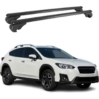 Omtec Dachträger für Subaru XV 2017-2025 Gepäckträger Grundträger Aluminium Schwarz 2x